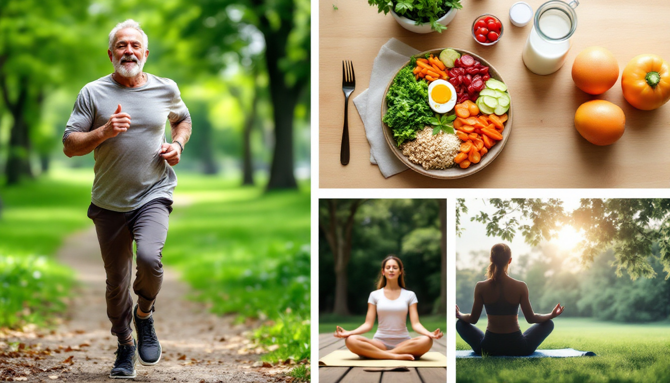 당뇨 환자의 생활습관 개선 전략을 나타내는 이미지